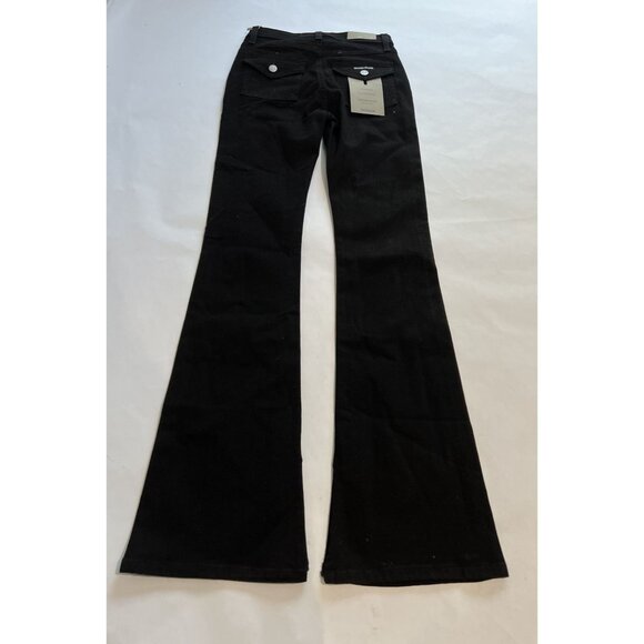 Hudson Barbara High-Rise Bootcut Jean w/ Flap in Black - Picture 4 of 7